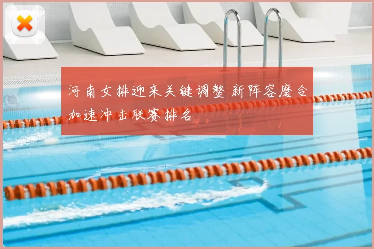 河南女排迎来关键调整 新阵容磨合加速冲击联赛排名